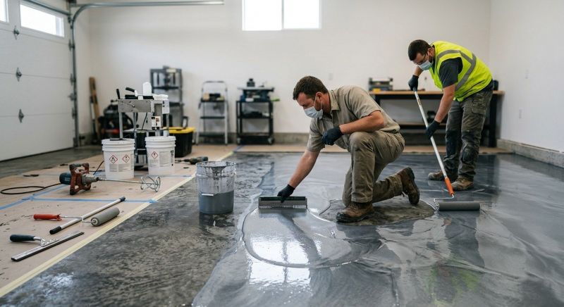 Epoxy Coating Installation in Greenville, SC